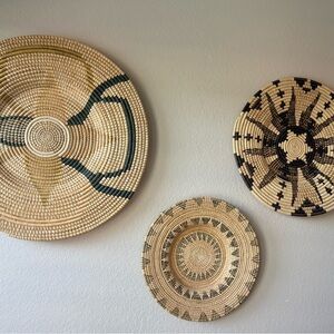 Handwoven Decorative Wall Baskets